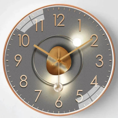 Wall Clock Silent Quartz Movement Minimalist Dial 11.8-Inch