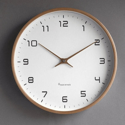 Wall Clock Silent Quartz Movement Minimalist Nordic Design 9.4-Inch
