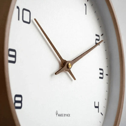 Wall Clock Silent Quartz Movement Minimalist Nordic Design 9.4-Inch