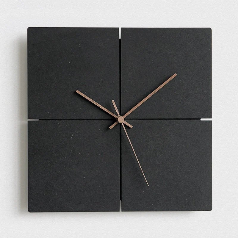 Wall Clock Silent Quartz Movement Modern Minimalist Design 11.8-Inch