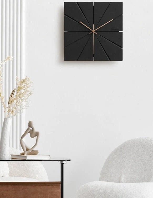 Wall Clock Silent Quartz Movement Modern Minimalist Design 11.8-Inch