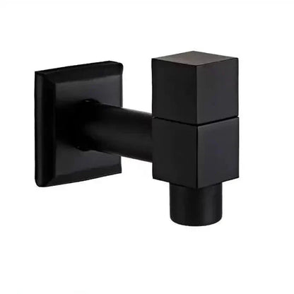 Wall Faucet Brass Matte Black Steel Lever
