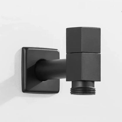 Wall Faucet Brass Matte Black Steel Lever