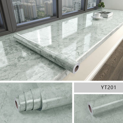 Wall Film Self-Adhesive 3D Marble Waterproof & Mold-Resistant