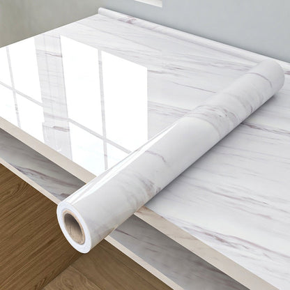 Wall Film Self-Adhesive 3D Marble Waterproof & Mold-Resistant