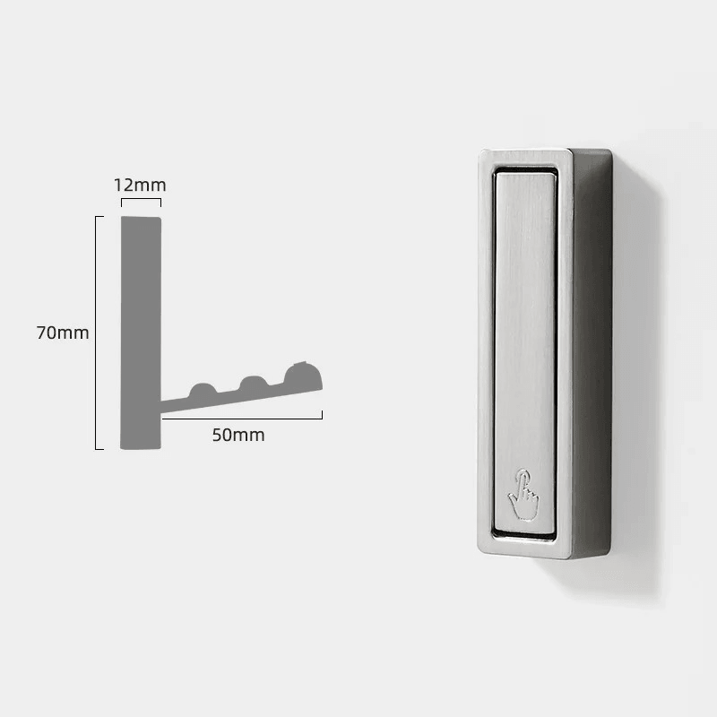 Wall Hook Fold-Flat Solid Metal Space-Saving