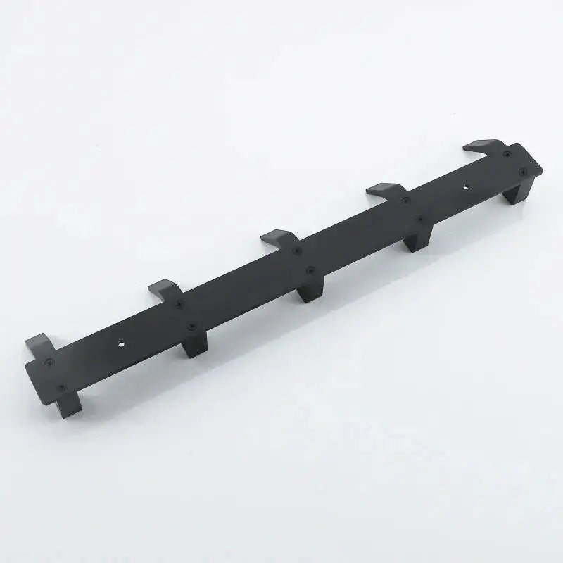 Wall Hook Rack Aluminum Alloy Double Hooks Set of 5