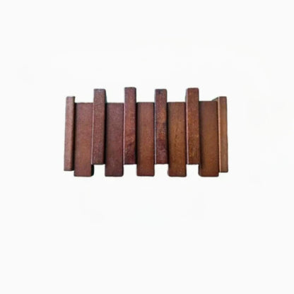 Wall Hook Rack Wood Retractable Hooks