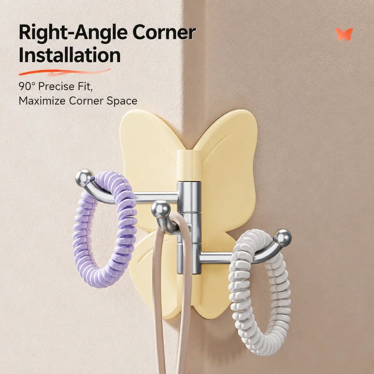 Wall Hook Rotatable Butterfly Drill Free