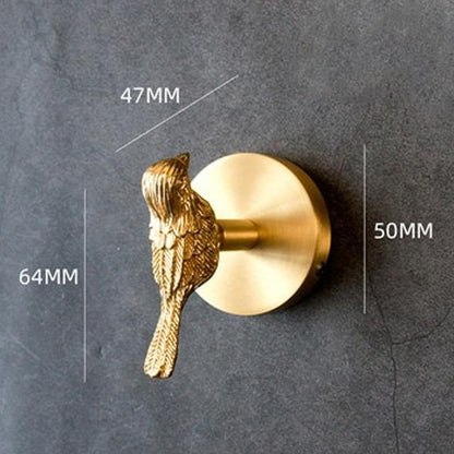 Wall Hook Solid Brass Animal Head