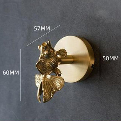 Wall Hook Solid Brass Animal Head