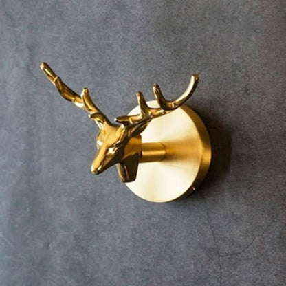 Wall Hook Solid Brass Animal-Inspired Design Space-Saving