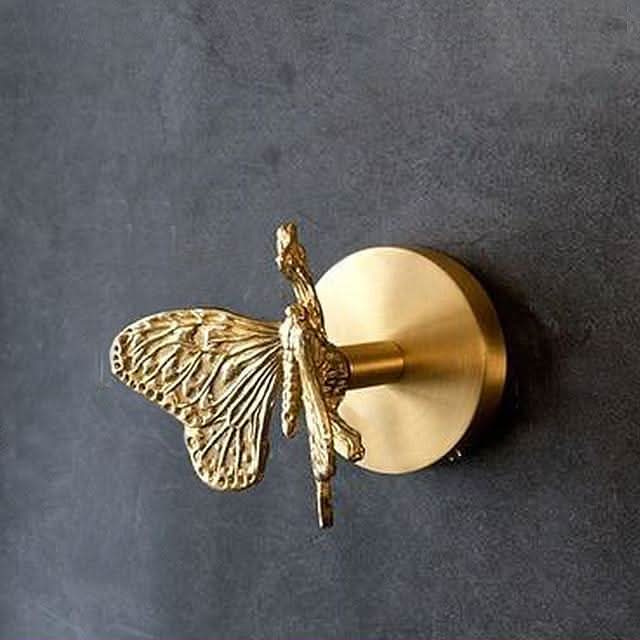 Wall Hook Solid Brass Animal-Inspired Design Space-Saving
