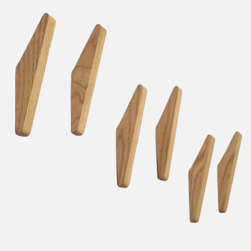 Wall Hook Solid Wood Two-Tone Finish