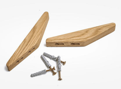 Wall Hook Solid Wood Two-Tone Finish