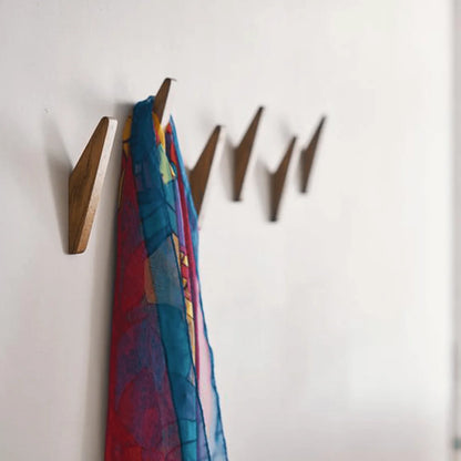 Wall Hook Solid Wood Two-Tone Finish
