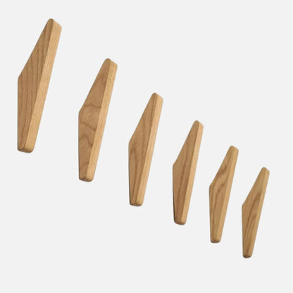 Wall Hook Solid Wood Two-Tone Finish