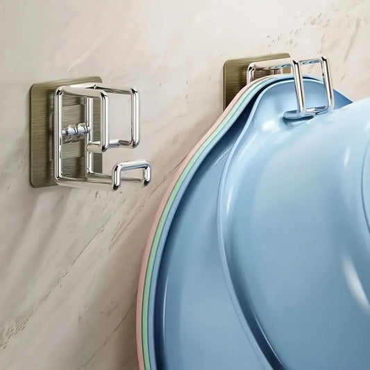Wall Hook Stainless Steel Adhesive Mount Rust-Resistant