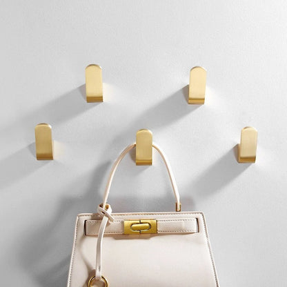Wall Hooks Brass Gold Finish Space-Saving Design
