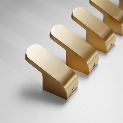 Wall Hooks Brass Gold Finish Space-Saving Design