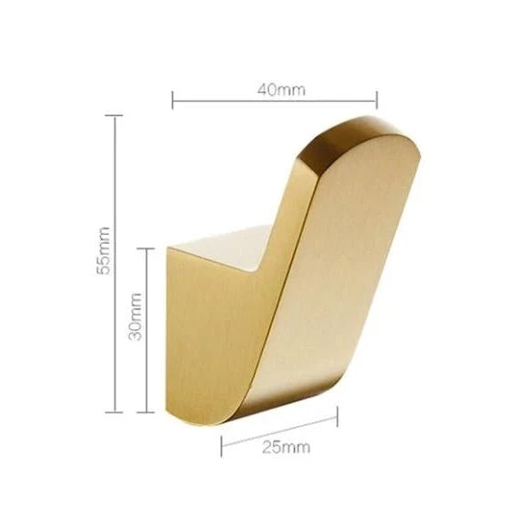 Wall Hooks Brass Gold Finish Space-Saving Design