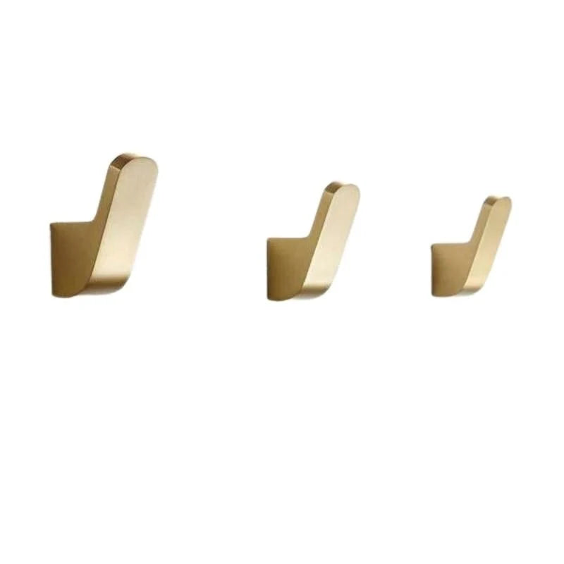 Wall Hooks Brass Gold Finish Space-Saving Design