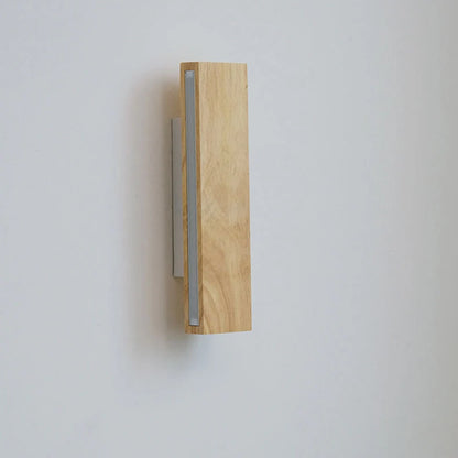 Wall Lamp 360° Swivel Integrated LED Wood & Aluminum