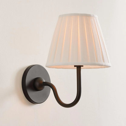 Wall Lamp Fabric Shade Soft Diffused Light Dimmable