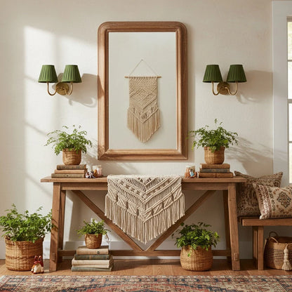 Wall Lamp Fabric Shade Soft Diffused Light Dimmable