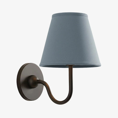 Wall Lamp Fabric Shade Soft Diffused Light Dimmable
