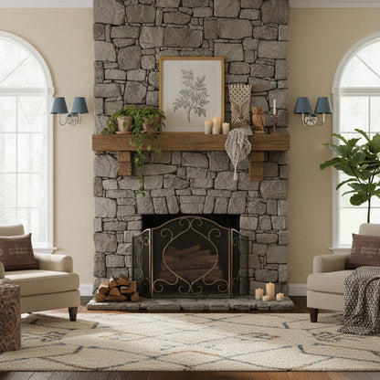 Wall Lamp Fabric Shade Soft Diffused Light Dimmable
