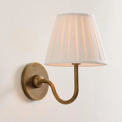 Wall Lamp Fabric Shade Soft Diffused Light Dimmable