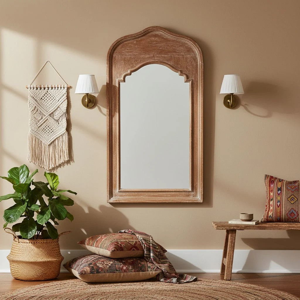 Wall Lamp Fabric Shade Soft Diffused Light Dimmable