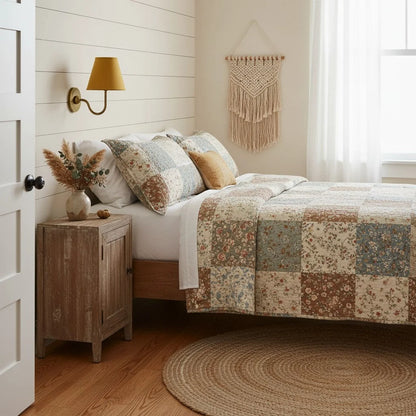 Wall Lamp Fabric Shade Soft Diffused Light Dimmable