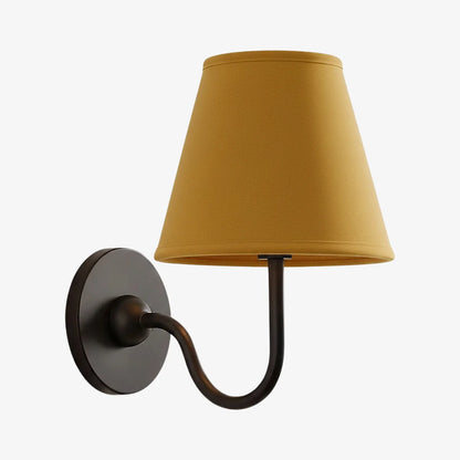 Wall Lamp Fabric Shade Soft Diffused Light Dimmable