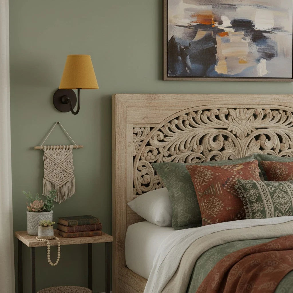 Wall Lamp Fabric Shade Soft Diffused Light Dimmable