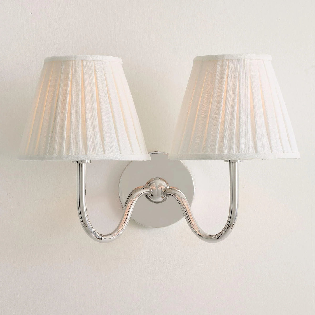 Wall Lamp Fabric Shade Soft Diffused Light Dimmable