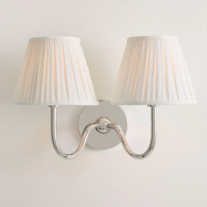 Wall Lamp Fabric Shade Soft Diffused Light Dimmable