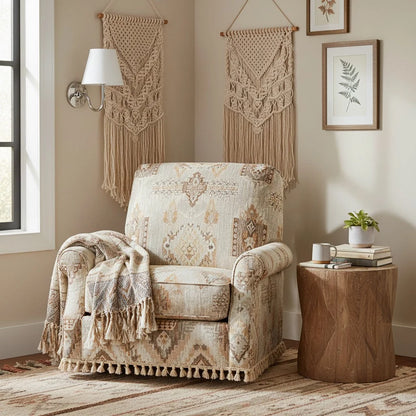 Wall Lamp Fabric Shade Soft Diffused Light Dimmable