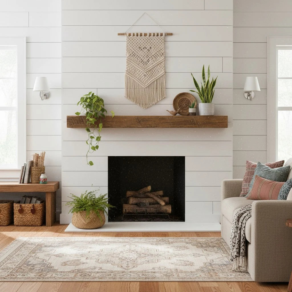 Wall Lamp Fabric Shade Soft Diffused Light Dimmable