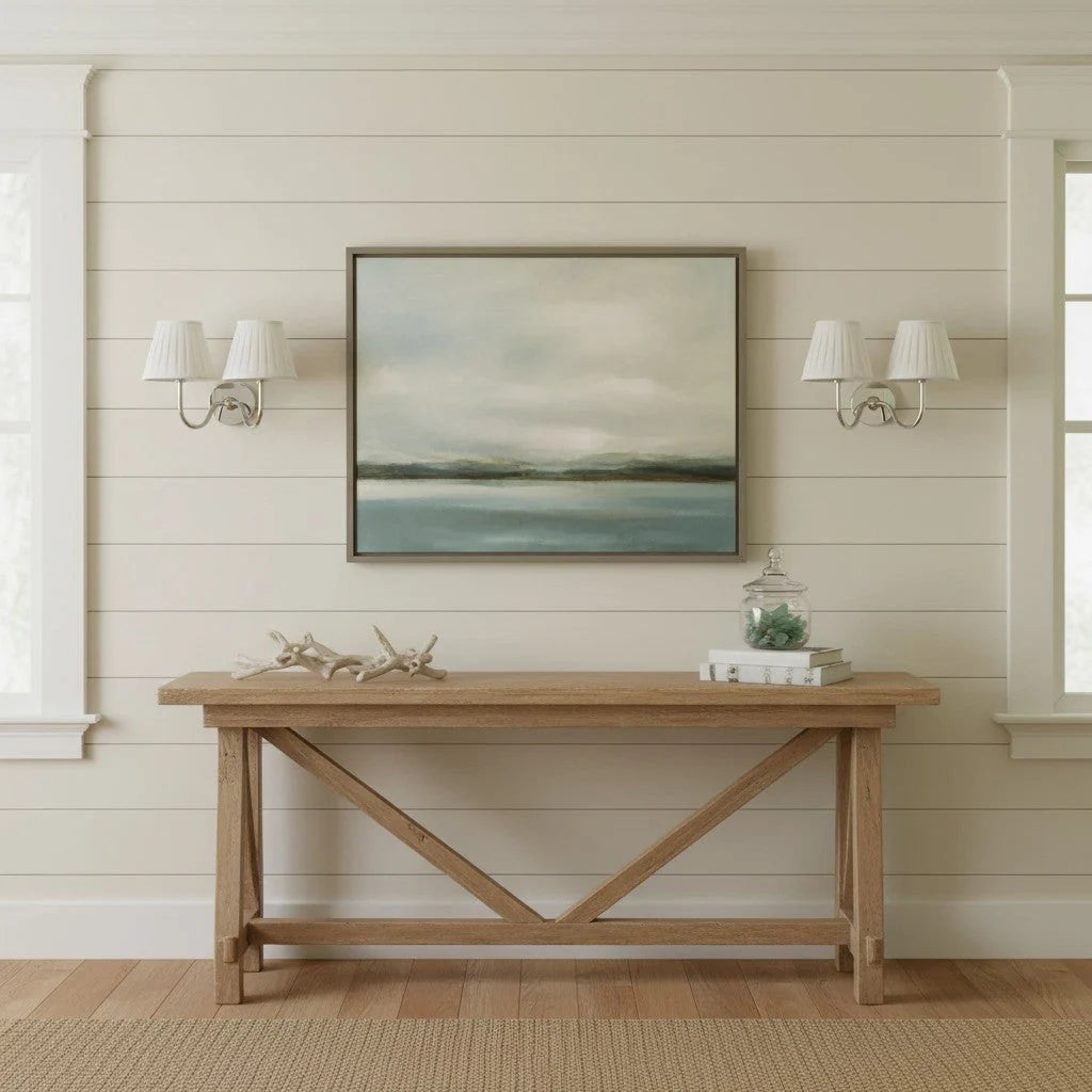 Wall Lamp Fabric Shade Soft Diffused Light Dimmable