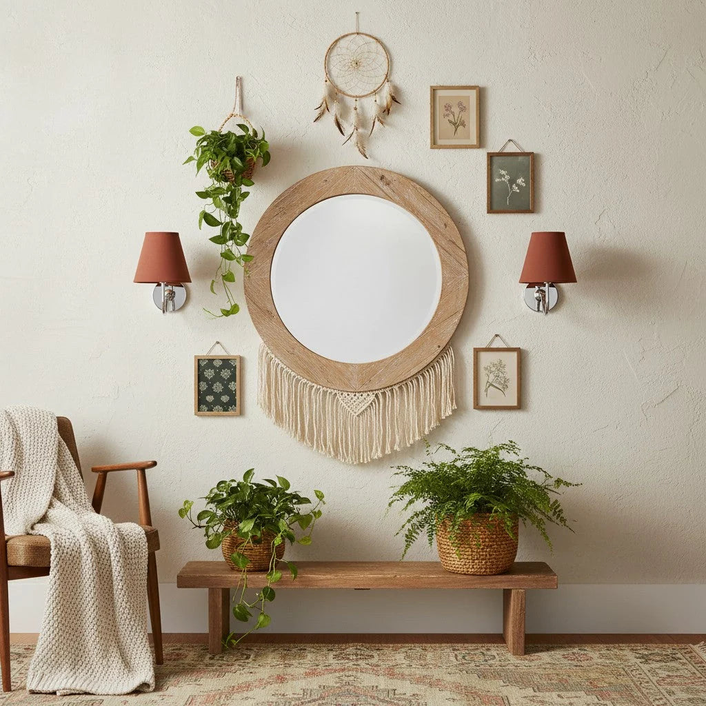 Wall Lamp Fabric Shade Soft Diffused Light Dimmable
