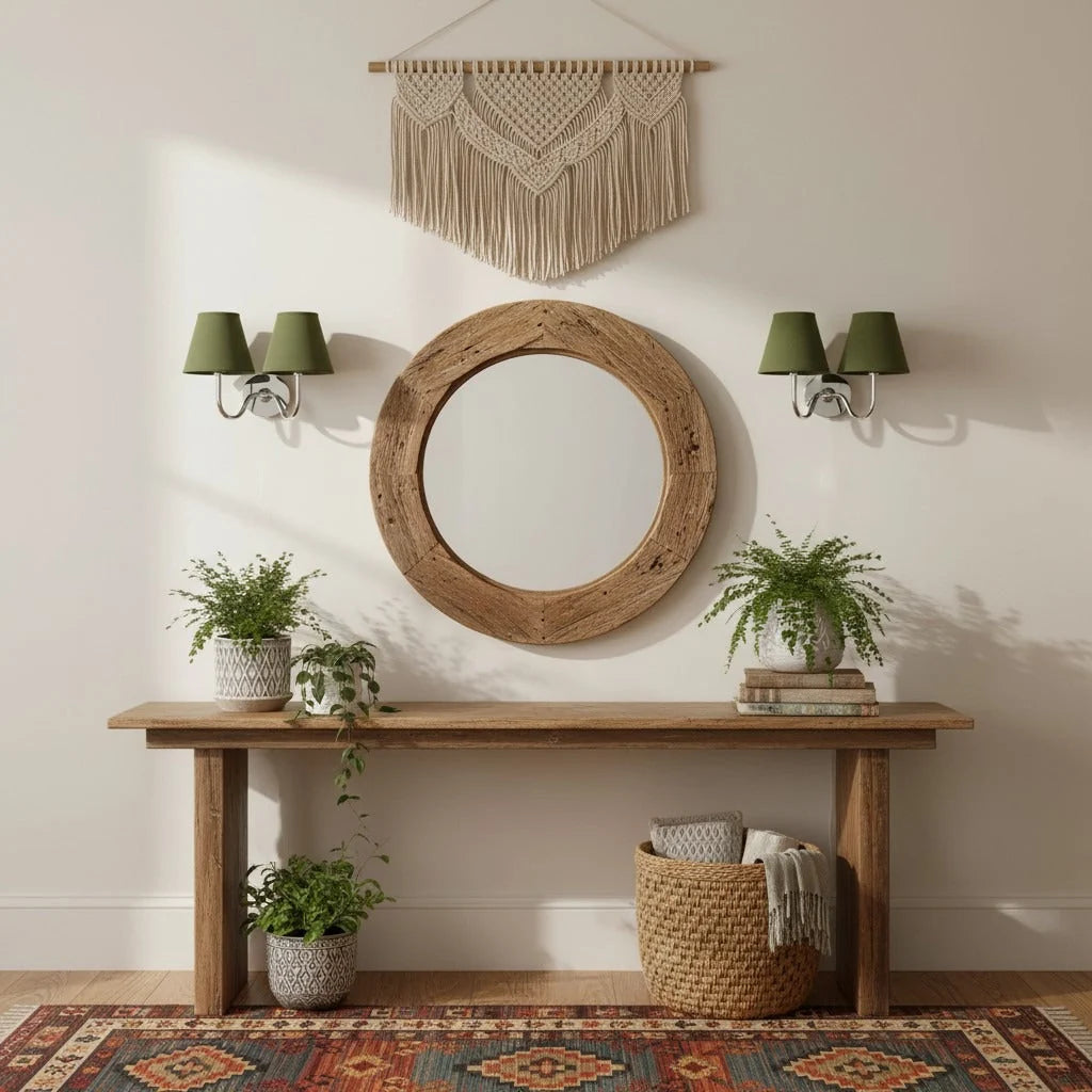 Wall Lamp Fabric Shade Soft Diffused Light Dimmable