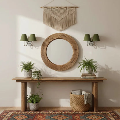 Wall Lamp Fabric Shade Soft Diffused Light Dimmable