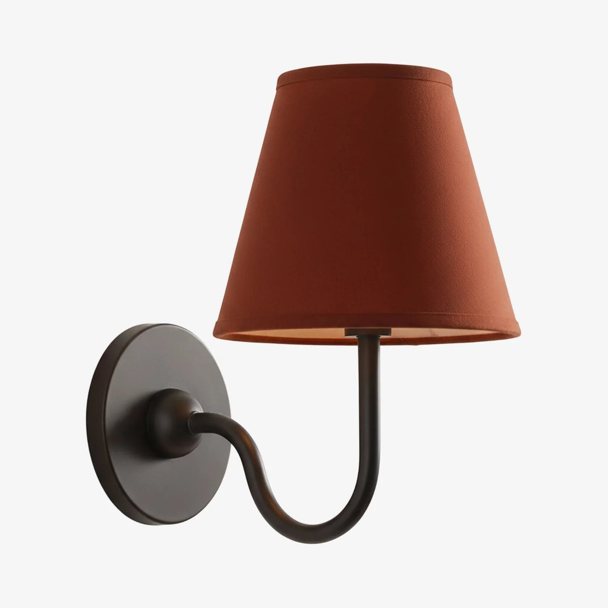 Wall Lamp Fabric Shade Soft Diffused Light Dimmable