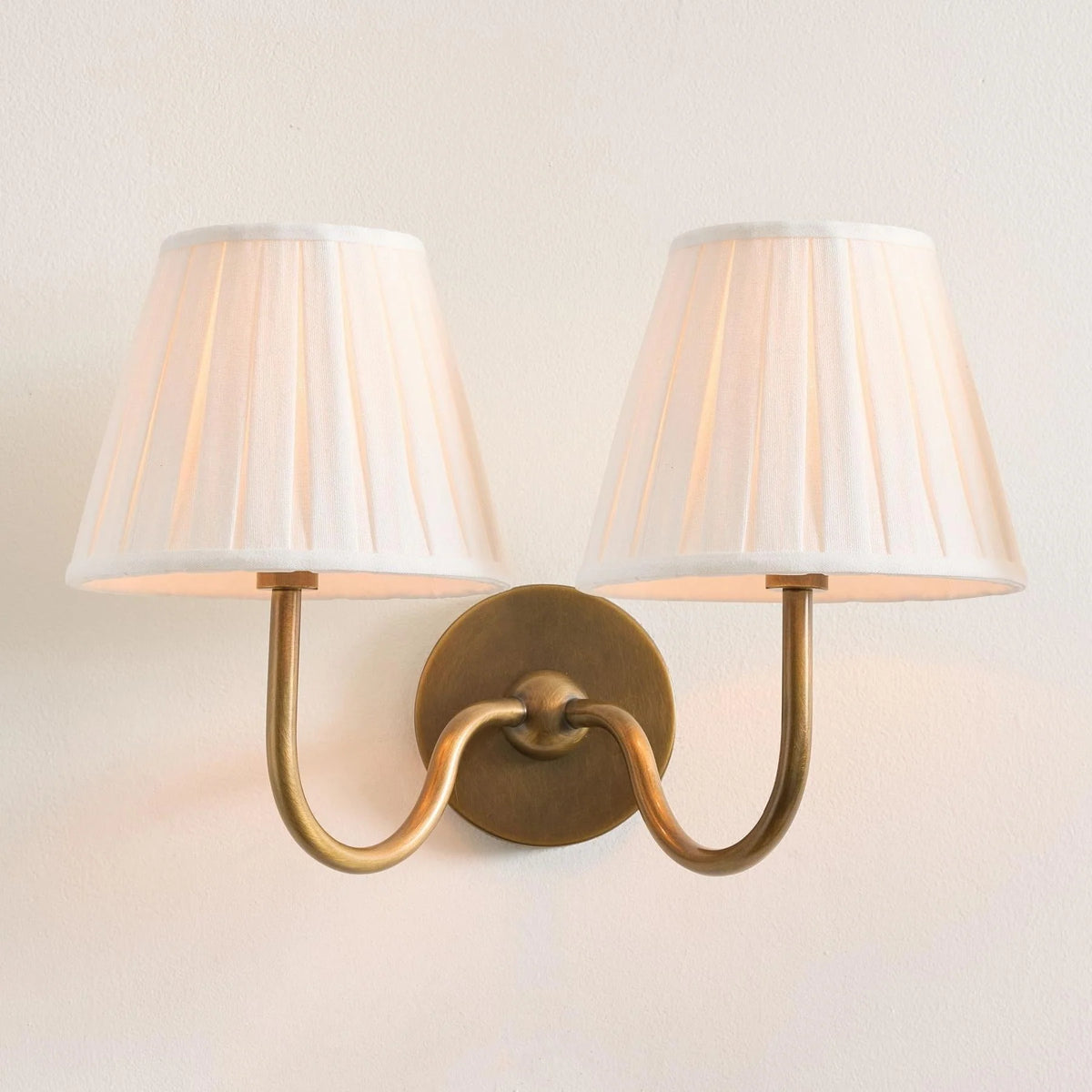 Wall Lamp Fabric Shade Soft Diffused Light Dimmable