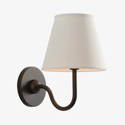 Wall Lamp Fabric Shade Soft Diffused Light Dimmable