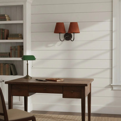 Wall Lamp Fabric Shade Soft Diffused Light Dimmable