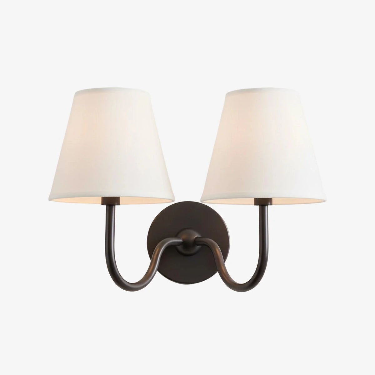 Wall Lamp Fabric Shade Soft Diffused Light Dimmable