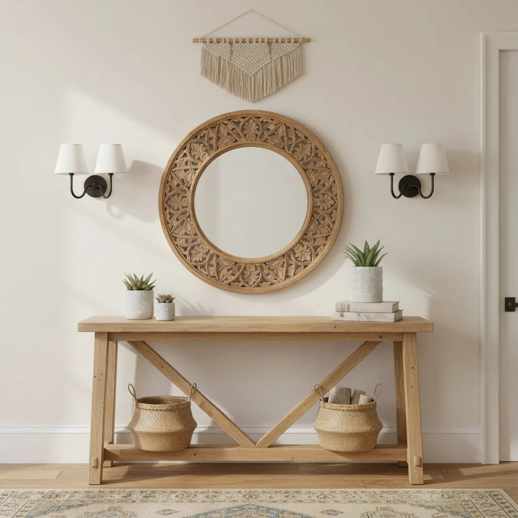 Wall Lamp Fabric Shade Soft Diffused Light Dimmable